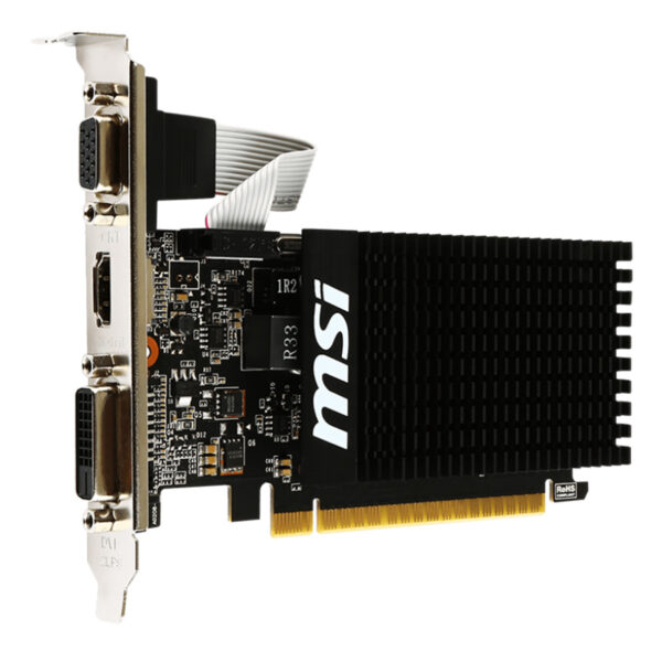 2 GB MSI VGA GT 710 2GD3H LP GT710 DDR3 64B DX12 PCIE 3.0 X16 1XVGA 1XDVI 1XHDMI - Görsel 2