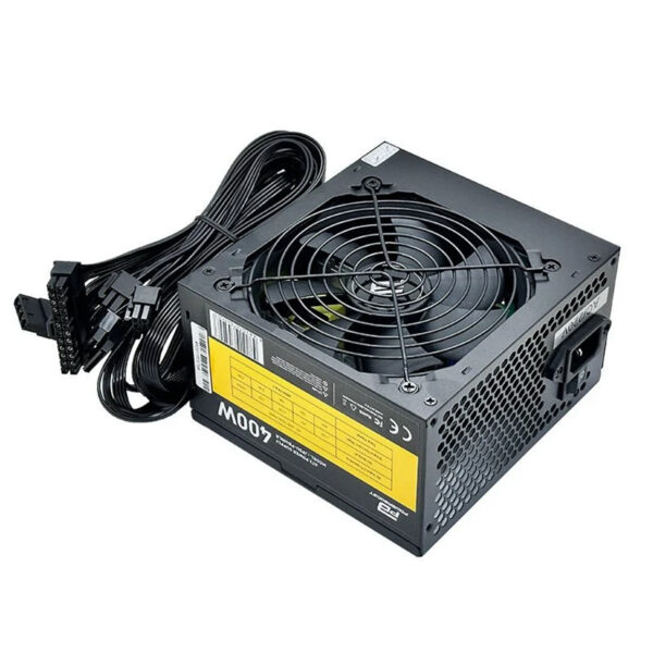 PowerBoost JPSU-PB400LR 400W 1*PCI-E 6 Pin 12cm Siyah Fanlı ATX PSU (Retail Box) - Görsel 3