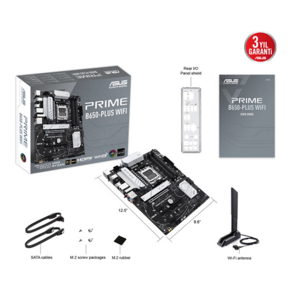 ASUS PRIME B650-PLUS WIFI AMD AM5 DDR5 ATX - Görsel 5