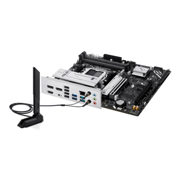 ASUS PRIME B850M-A WIFI DDR5 8000 2xDP HDMI 3xM2 AURA RGB mATX - Görsel 3