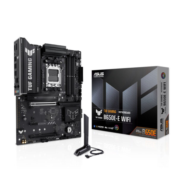 ASUS TUF GAMING B650E-E WIFI AM5 DDR5 8000 DP HDMI 3x M2 WiFi 6E+BT AURA RGB ATX - Görsel 2