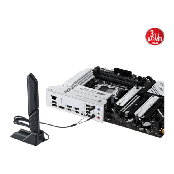 ASUS PRIME X870-P WIFI AMD X870 AM5 DDR5 8000 HDMI 2xUSB4 4x M2 USB3.2 WiFi 7 + - Görsel 4