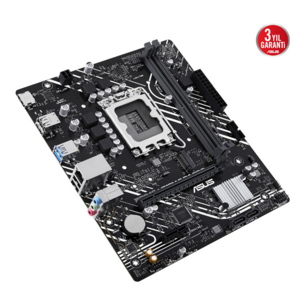ASUS PRIME H610M-F D4 R2.0 LGA1700 DDR4 3200 HDMI M2 USB3.2 mATX - Görsel 5