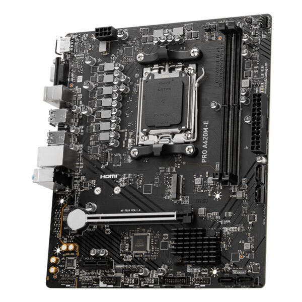 MSI PRO A620M-E AM5 DDR5 6800MHZ(OC) HDMI VGA M.2 USB3.2 mATX - Görsel 3