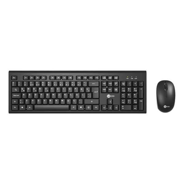 LENOVO LECOO KW200 SİYAH KABLOSUZ KLAVYE & MOUSE SETSİYAH - Görsel 5