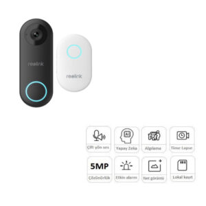 REOLINK Dorbell PoE 2K+5MP WİFİ PoE Kapı Zili
